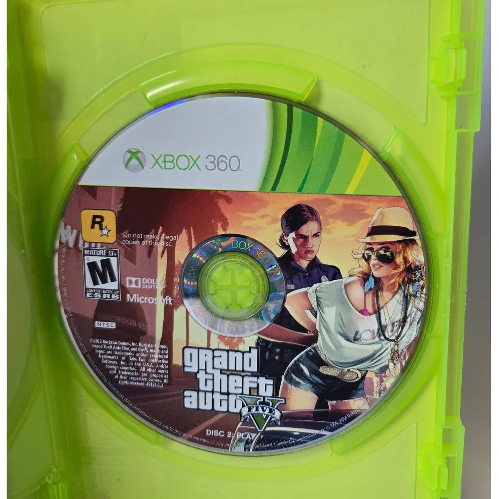 Grand Theft Auto V 5 GTA - Xbox 360 - Tested Complete CIB‎ W/ Manual & Map!